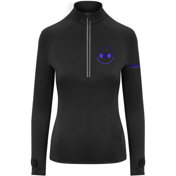 Empower  Coaching Collective  - Cool-Flex Girlie Half Zip Top Thumbnail